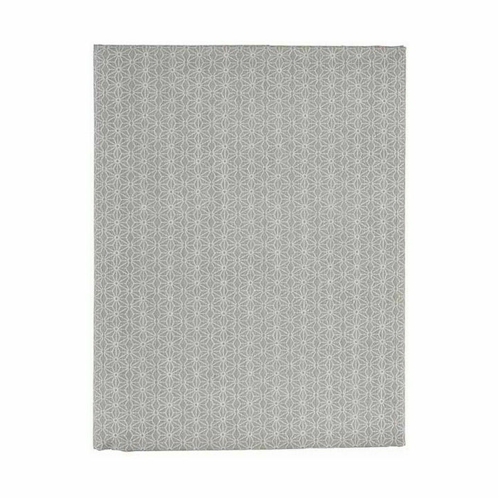 Tablecloth Thin Canvas Anti-Stain Star 140 X 180 Cm Grey 6 Units