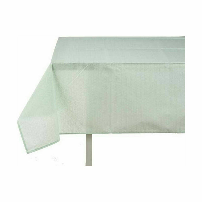 Tablecloth Thin Canvas Anti-Stain Light Green Star 140 X 180 Cm 6 Units