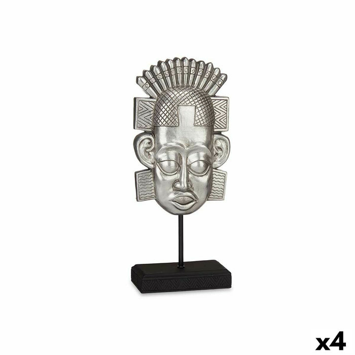 Decorative Figure Indian Man Silver 17.5 X 36 X 10.5 Cm 4 Units