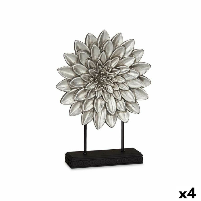 Decorative Figure Mandala Silver 29 x 39 10 Cm 4 Units