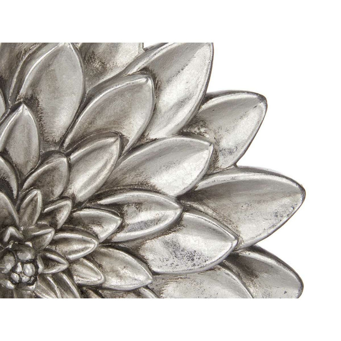 Decorative Figure Mandala Silver 29 x 39 10 Cm 4 Units