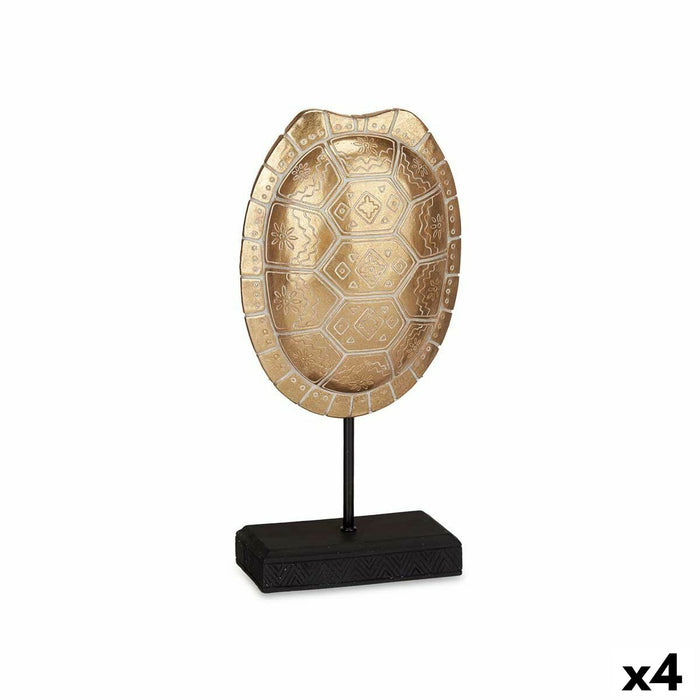 Decorative Figure Tortoise Golden 17.5 X 36 X 10.5 Cm 4 Units