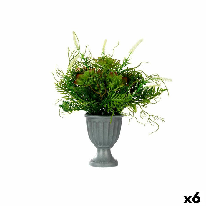 Decorative Plant Wineglass Plastic 21 x 30 Cm 6 Units