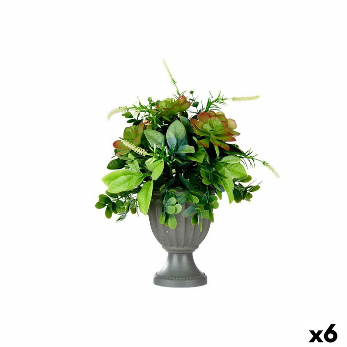 Decorative Plant Wineglass Plastic 25 X 36 X 25 Cm 4 Units