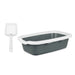 Cat Litter Box White Anthracite Plastic 25 x 11 2 Cm Units