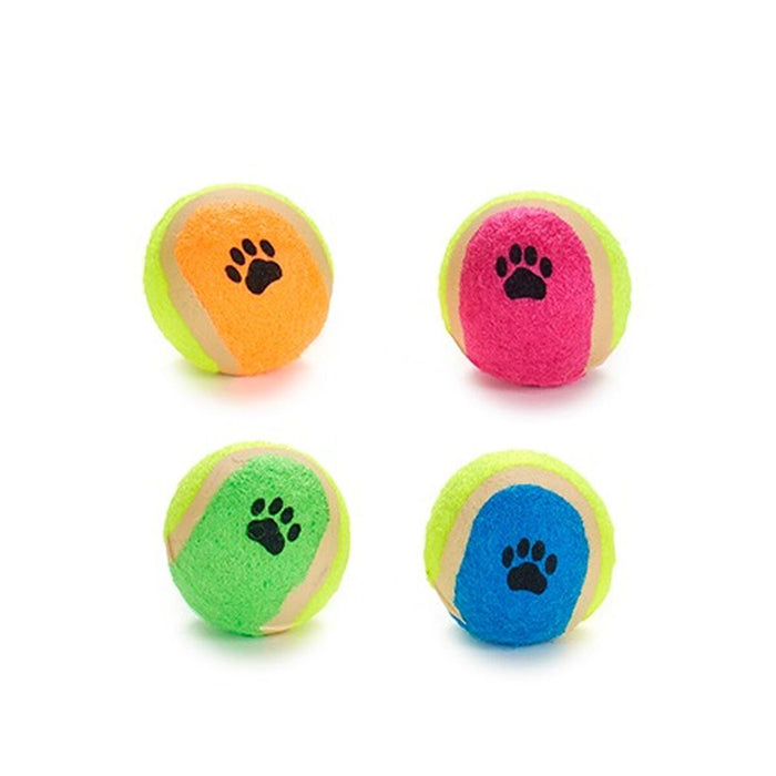 Dog Toy Ball Multicolour  4 cm Polyethylene Polypropylene Abs 12 Units