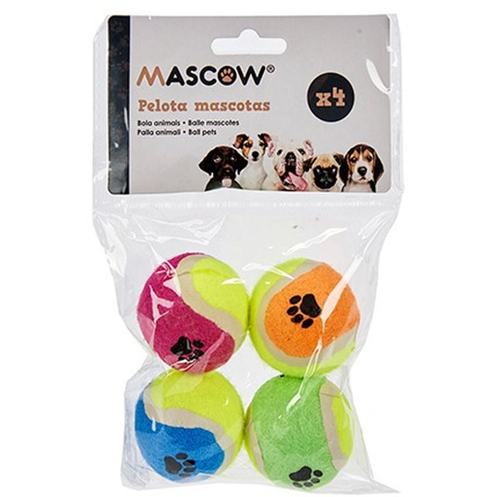 Dog Toy Ball Multicolour  4 cm Polyethylene Polypropylene Abs 12 Units