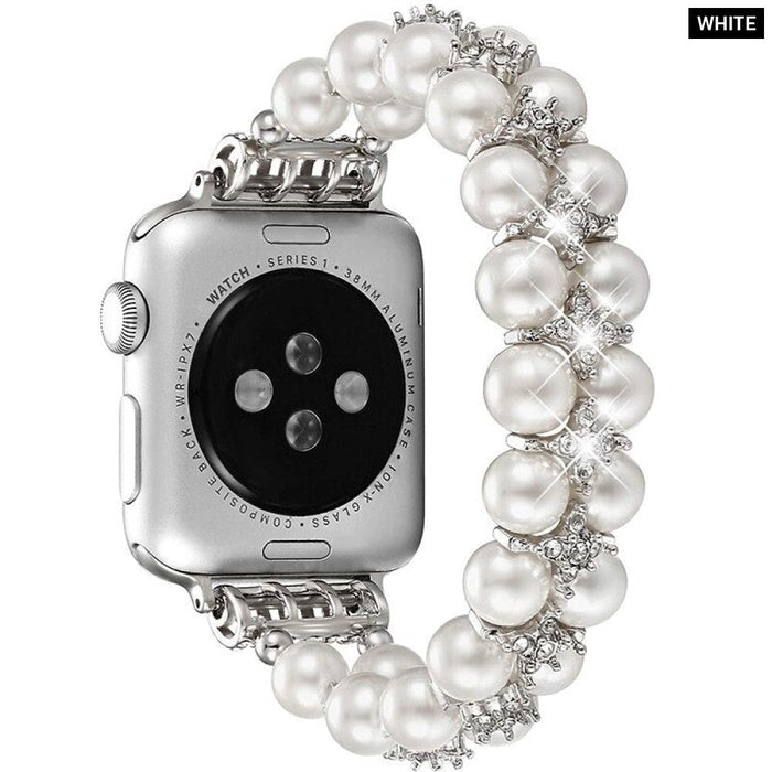 Elastic Pearl Strap for Apple Watch Band