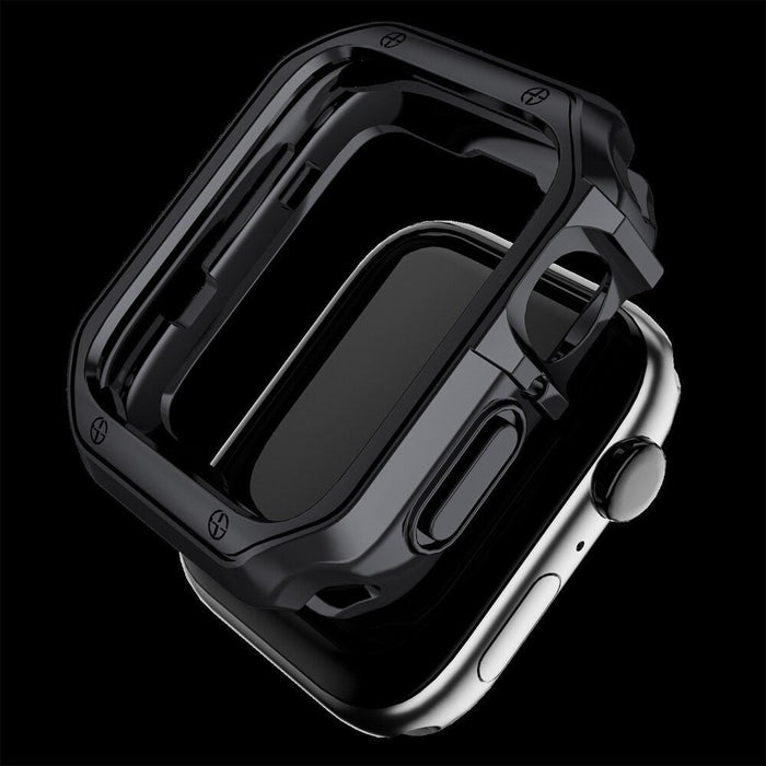 Luxury Metal Band Silicone Case for Apple Watch