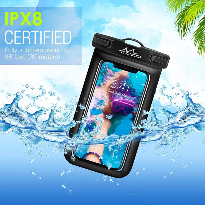 For Iphone 13/13 Pro Max/Iphone 12/12 Pro Max 2Pcs Waterproof Phone Holder Underwater Phone Dry Bag/Pouch With Lanyard