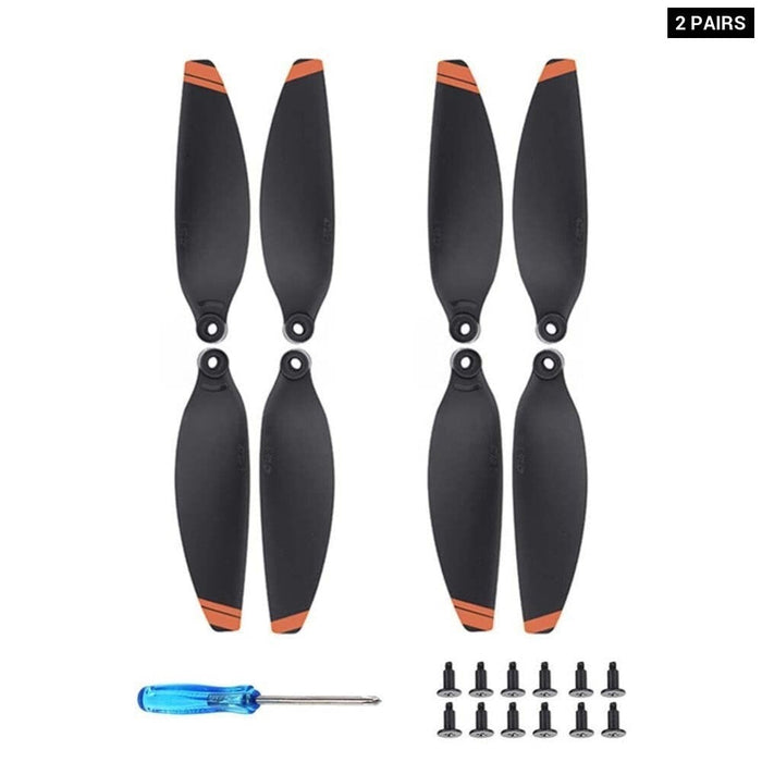 2 4 Pairs Drone Propeller Spare Parts Drone Blades Replacement Drone Propeller Blade Lightweight Accessories for DJI Mavic Mini