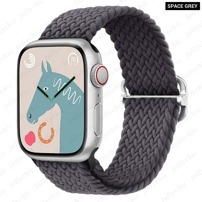 Elastic Braided Loop Strap For Apple iWatch