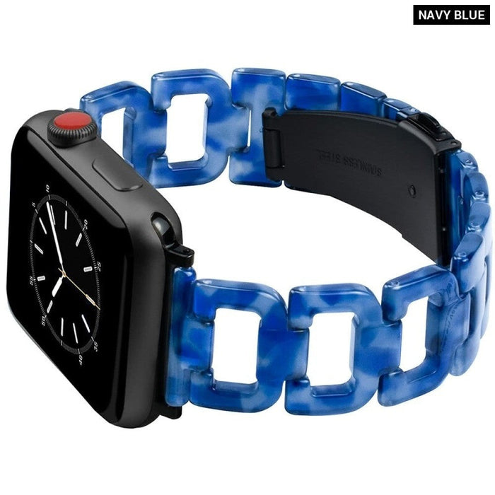 Resin Transparent Correa Loop Strap For Apple Watch