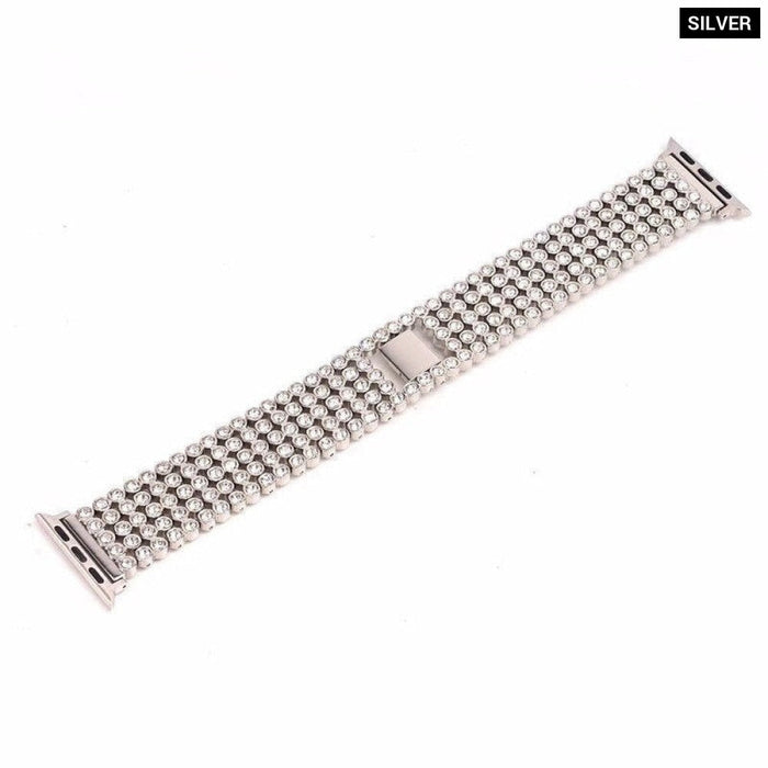 Metal Diamond Correa Band Strap For Apple Watch