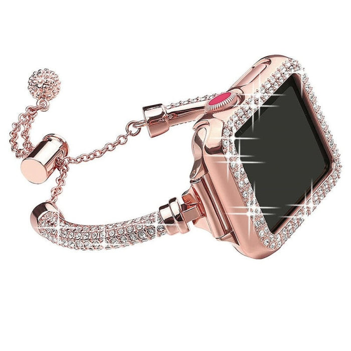 Sparkling Crystal Diamond Wrist Bracelet For Apple Watch