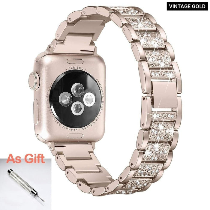 Jewelry Diamond Wrist Chain Strap for Apple Watch