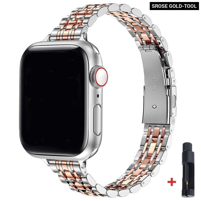 Multicolour Stainless Steel Strap For Apple Watch