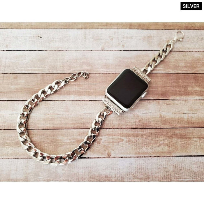 Double Circle Stainless Steel Strap For Apple Watch