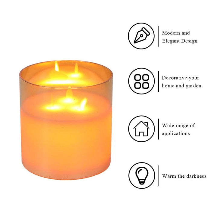 Battery Operated LED Flickering Flameless Candles For Wedding Birthday Parties