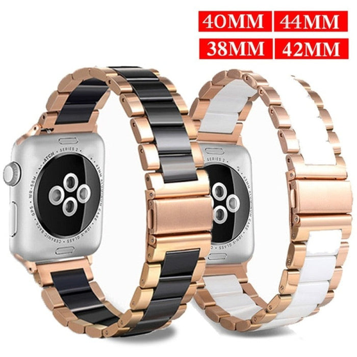 Steel Ceramic Luxury Strap Band For Apple Watch