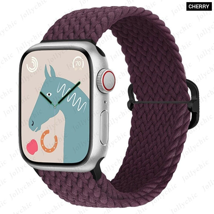 Elastic Braided Loop Strap For Apple iWatch