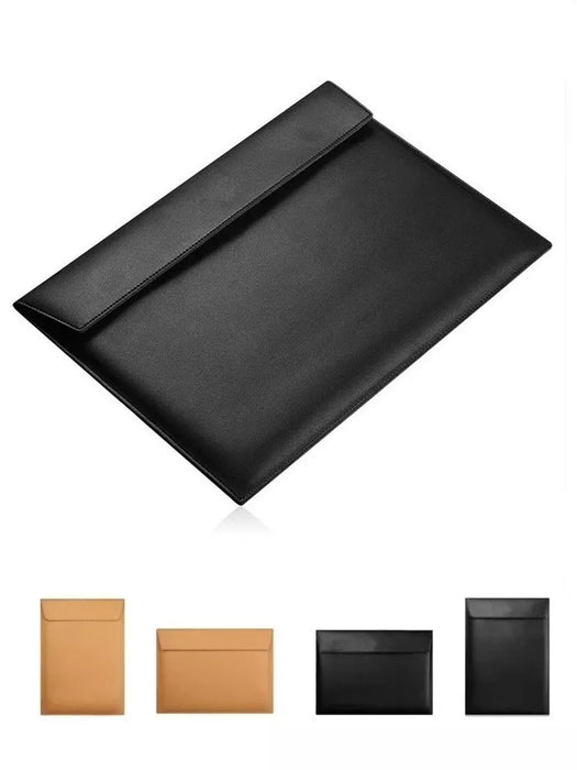 For Macbook Air Pro M1 11,12.13,14,15.4,16 Inch Pu Leather Liner Sleeve Cover Case Laptop Bag