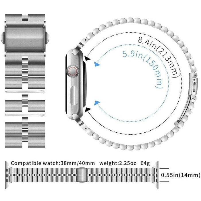 Colourful Stainless Steel Strap For Apple Watch