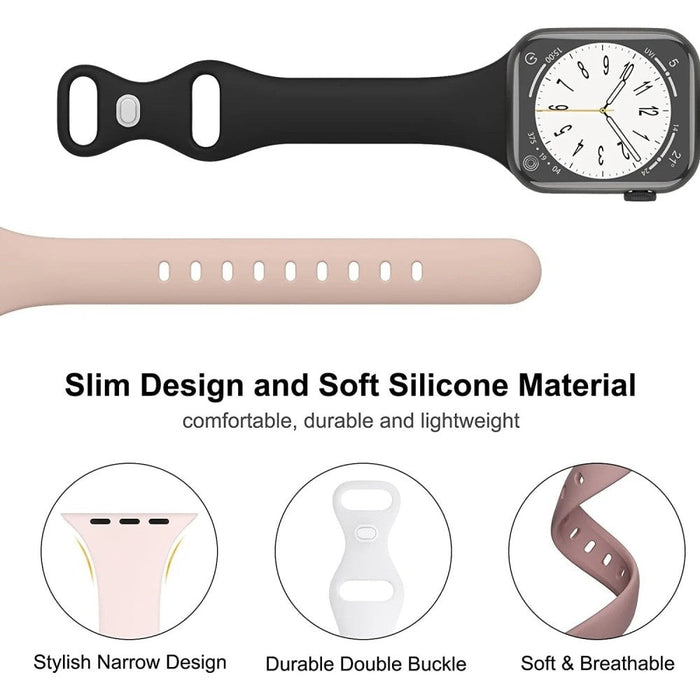 Silicone Elastic Loop Strap For Apple Watch