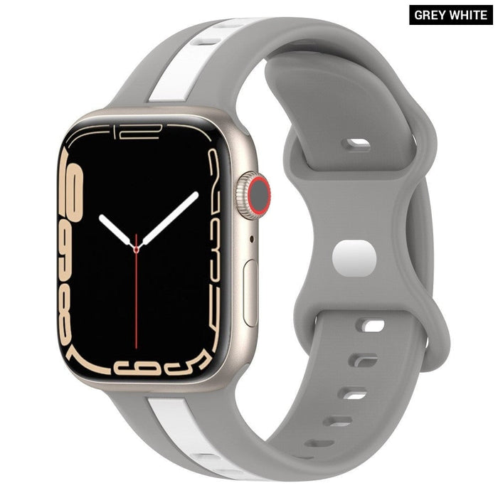 Silicone Woven Loop Bracelet Strap for Apple Watch