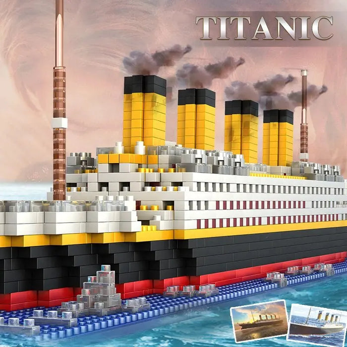 1860Pcs Titanic Building Blocks Set Diy Educational Toy