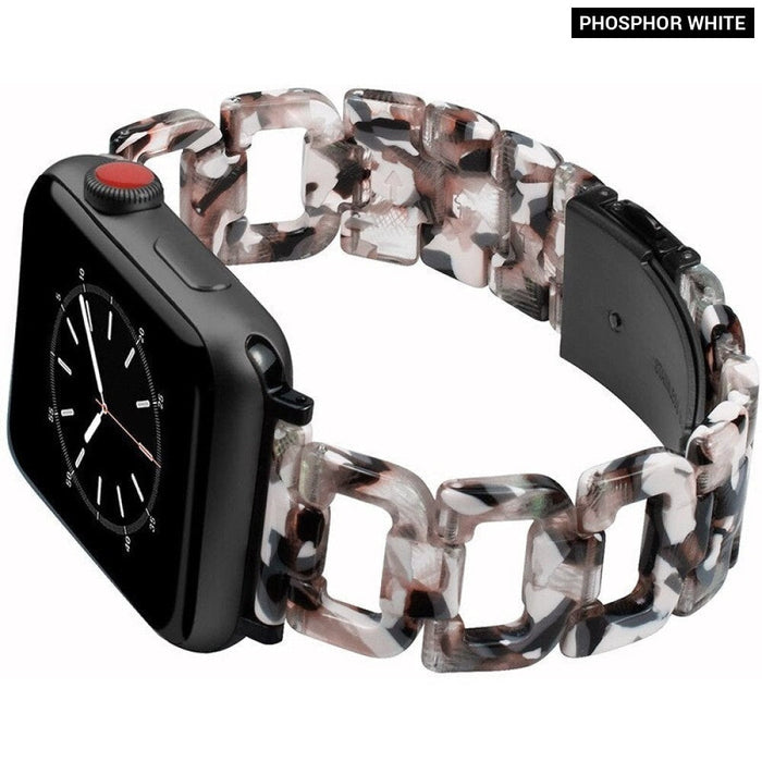 Resin Transparent Correa Loop Strap For Apple Watch