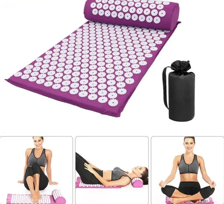 Acupressure Yoga Massage Mat For Stress Relief And Back Pain Relief