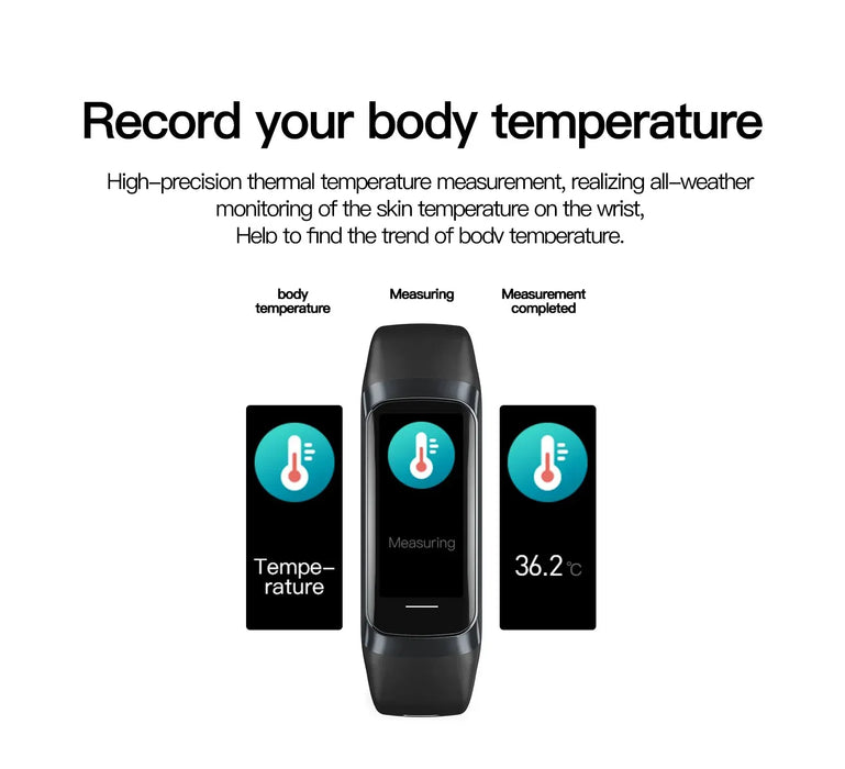 Lige Amoled Smart Watch Men 2023 Heart Rate Blood Waterproof Smart Band For Women Smart Bracelet