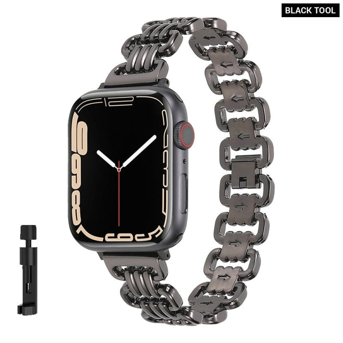 Luxury Steel Watch Strap for Apple Watch