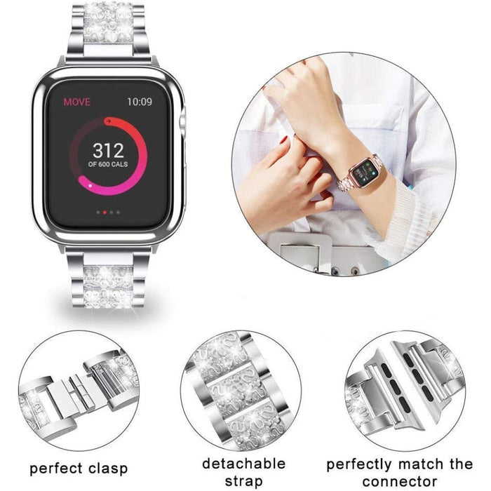 Jewelry Diamond Wrist Chain Strap for Apple Watch