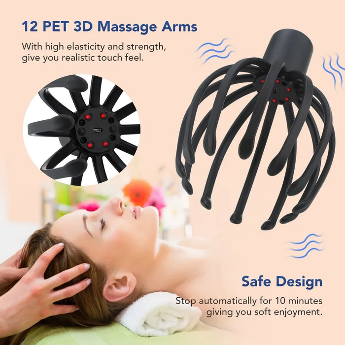 Octopus Claw Scalp Massager Stress Relief And Hair Stimulation