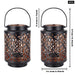 2pcs Metal Hanging Candle Holder Lanterns With Handle