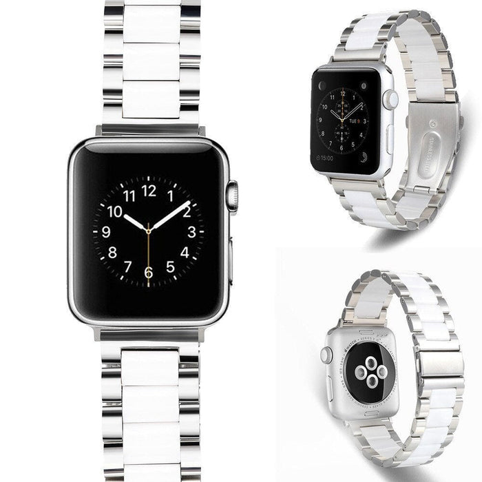 Steel Ceramic Luxury Strap Band For Apple Watch