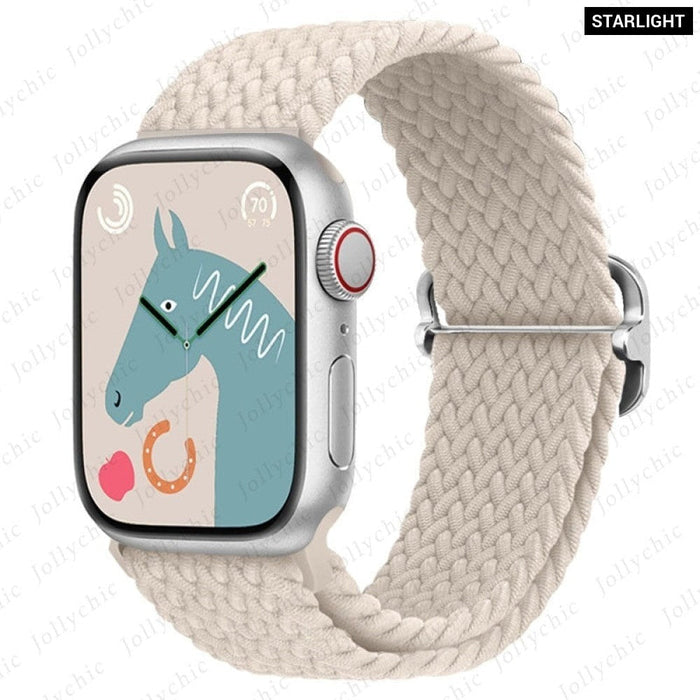 Elastic Braided Loop Strap For Apple iWatch