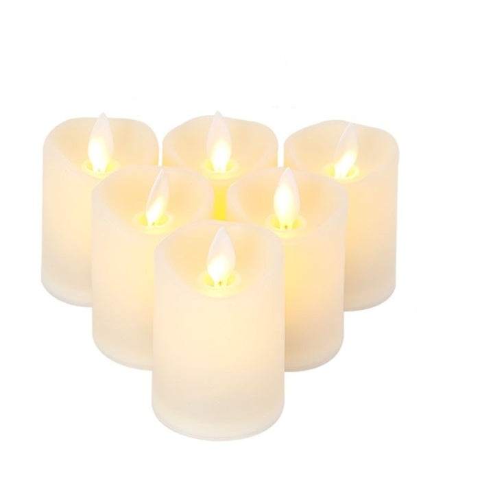 6 Pcs Flickering Flameless Led Electric Candles