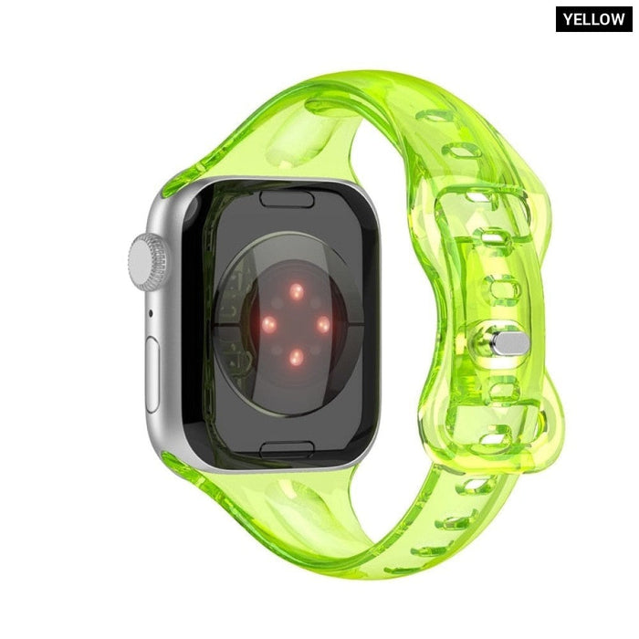 Clear Rubber Slim Transparent Strap For Apple Watch