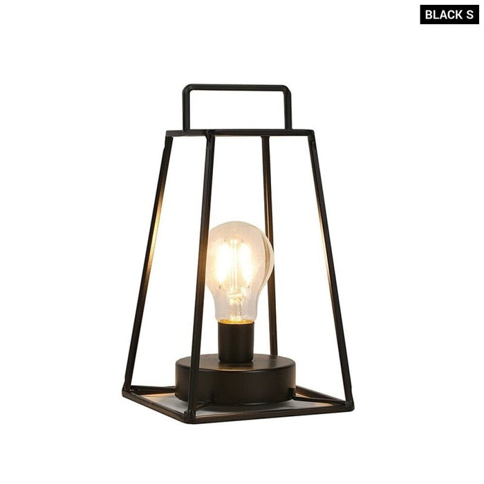 Retro Modern Hanging Cage Table Lamp For Bedroom Home Decor