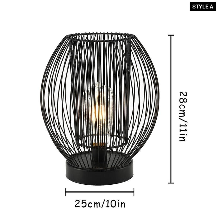 Metal Cordless Battery Powered Hanging Lamp with 1M USB Power Connection for Home Decor