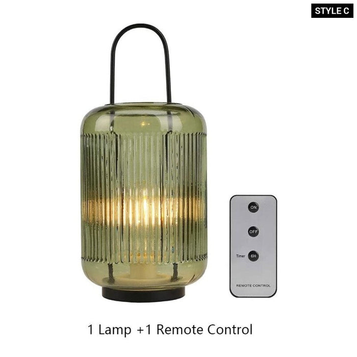 Battery Operated Hanging Table Lamp With 6H Timer Remote Control for Home Decor