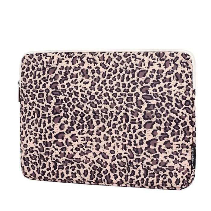 For Macbook Air Pro M1 Mens 11,12,13,14,15.6 Inch Leopard Sleeve Case Laptop Bag