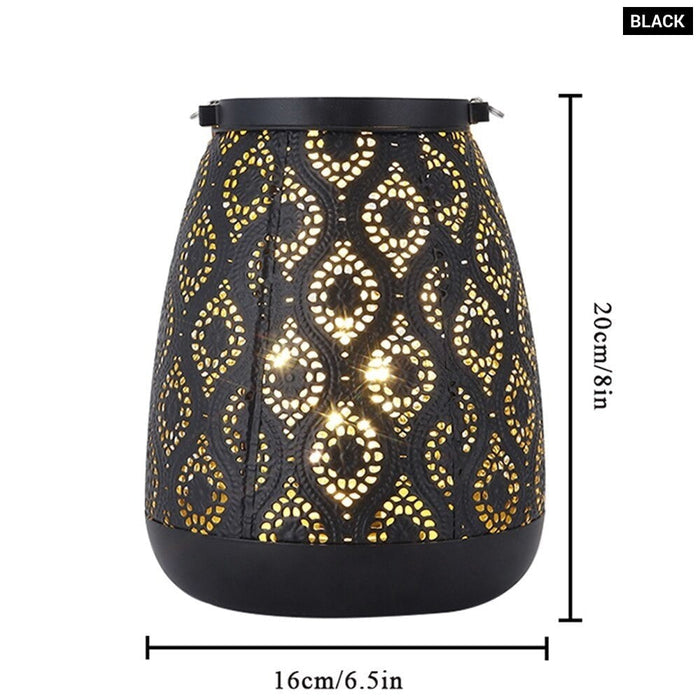 Cordless Battery Operated Moroccan Style Table Lamp for Wedding Home Decor