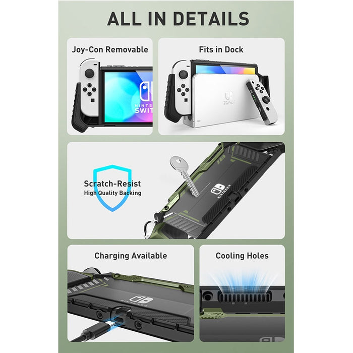 Rugged Protective Armorbox Case For Nintendo Switch OLED