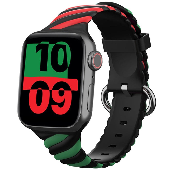 Silicone Rubber Bracelet Strap For Apple Watch