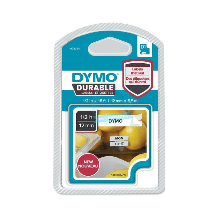 Thermal Transfer Ribbon By Dymo 12 x 6 Mm Black White Units