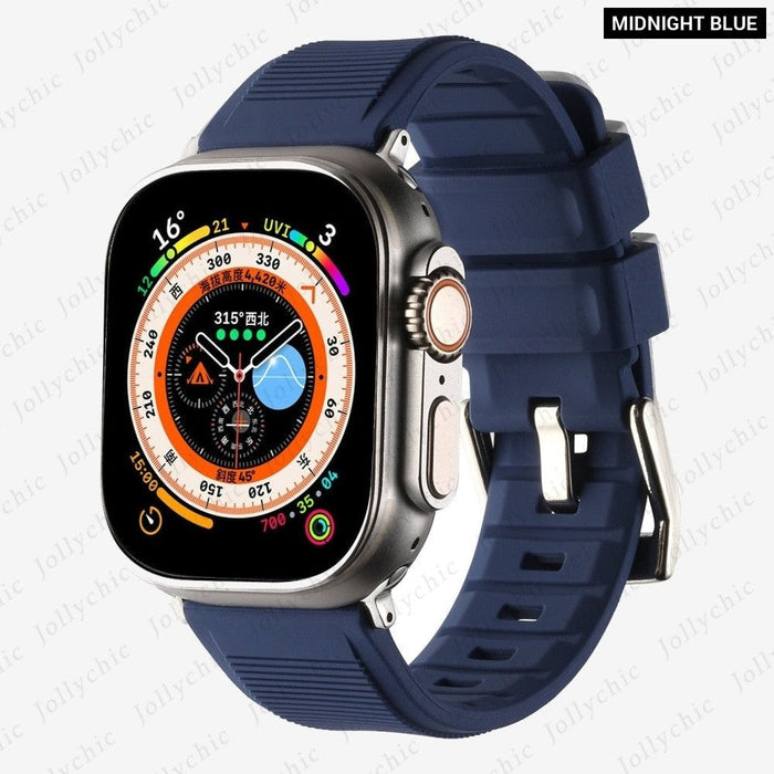 Soft Silicone Stylish Strap for Apple Watch